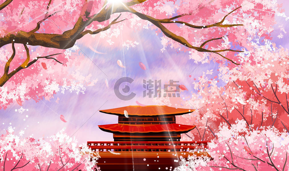 樱花风景图片素材免费下载