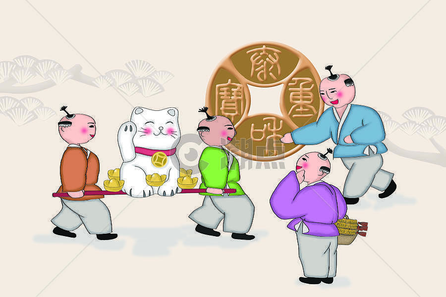 古钱币插画原画3000*2000图片素材免费下载-编号292946-潮点视频
