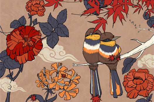 花鸟传统纹样图片素材免费下载