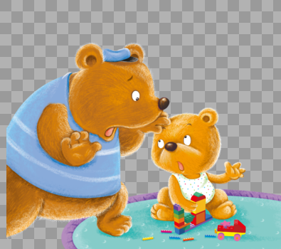小熊和熊妈妈的故事图片素材免费下载