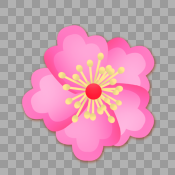 粉色立体花朵图片素材免费下载