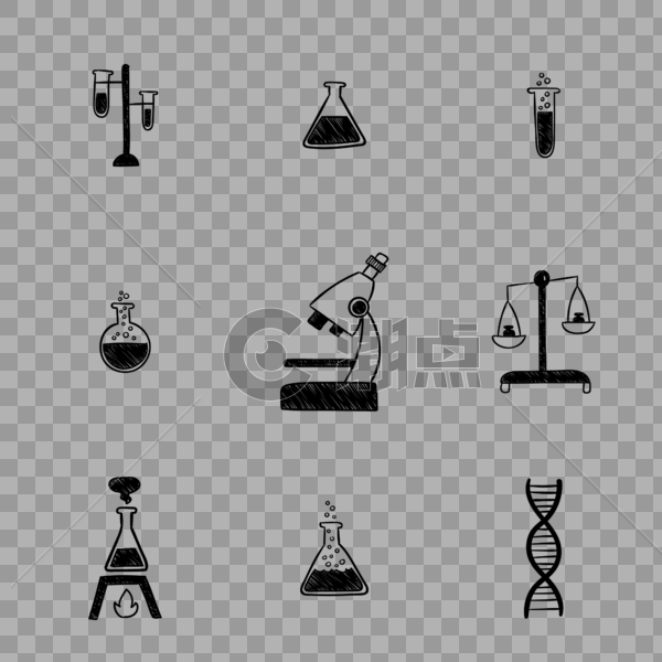 化学实验图标图片素材免费下载