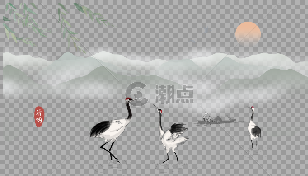 清明水墨中国风图片素材免费下载