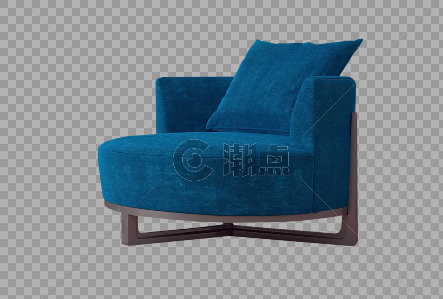蓝色沙发图片素材免费下载