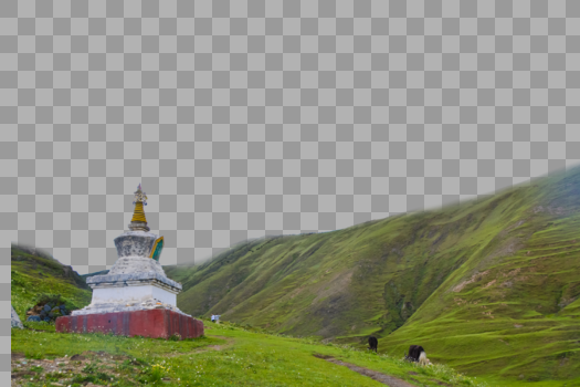西藏白塔图片素材免费下载