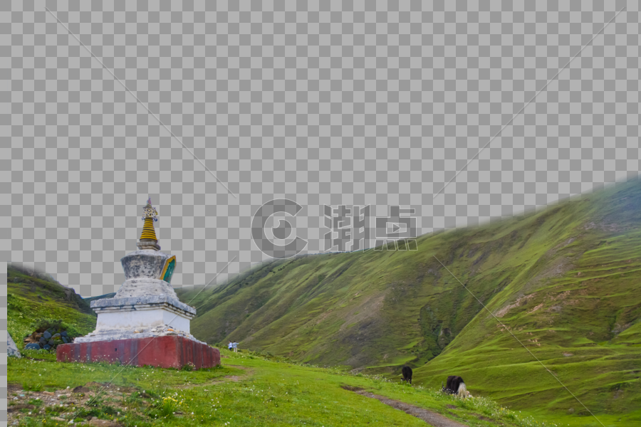 西藏白塔图片素材免费下载