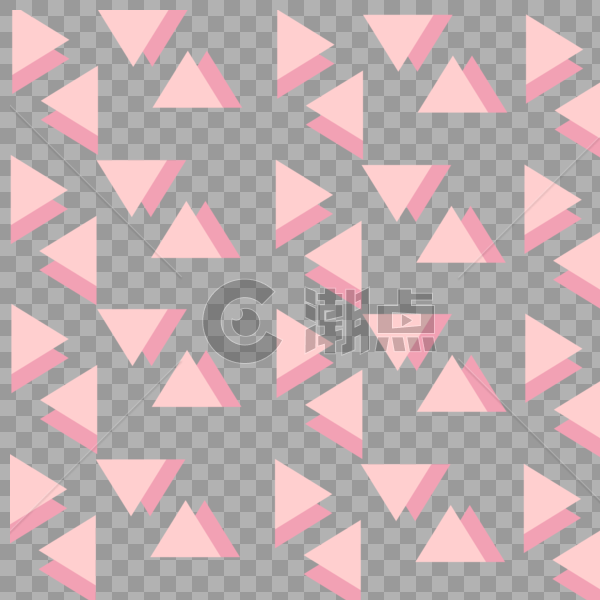 粉色三角形图片素材免费下载