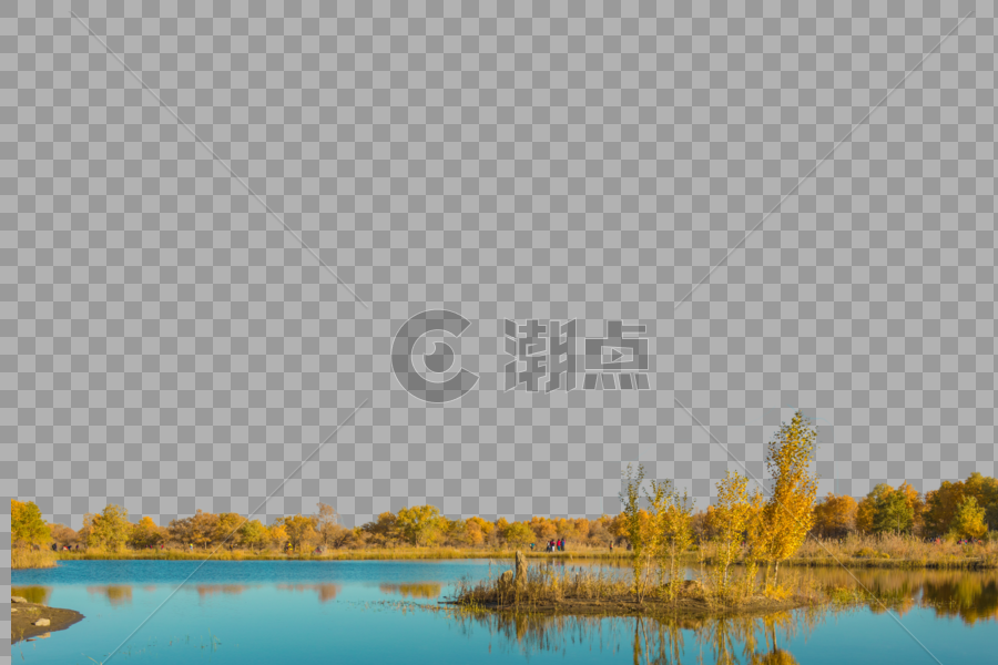 湖边秋景图片素材免费下载