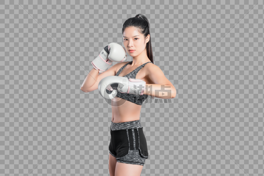 拳击手美女图片素材免费下载