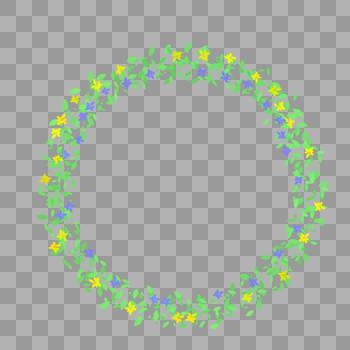 淡雅花环图片素材免费下载