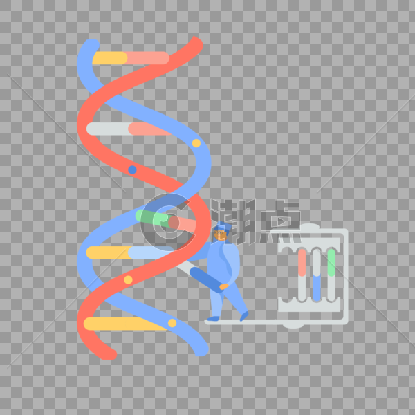 基因DNA研究元素图片素材免费下载