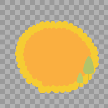 太阳花边框图片素材免费下载