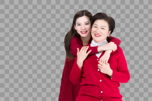 幸福的母女二人图片素材免费下载