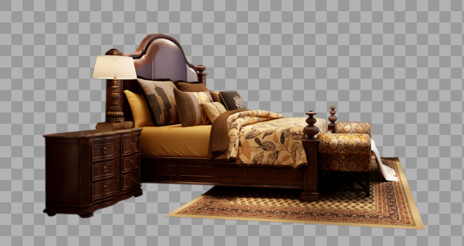 欧式新古典卧室家具图片素材免费下载