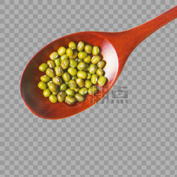 勺子里的绿豆图片素材免费下载
