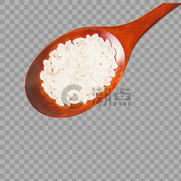 勺子里的大米图片素材免费下载