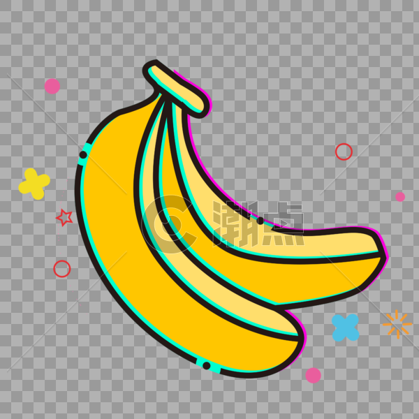 扁平香蕉图片素材免费下载
