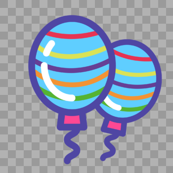 矢量彩色气球图片素材免费下载