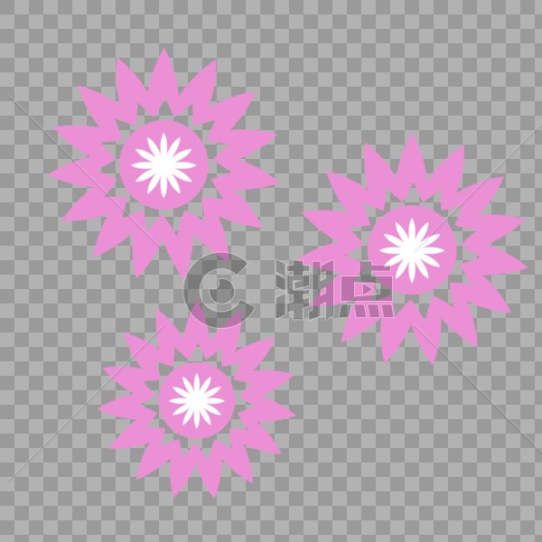 粉色花卉装饰图片素材免费下载