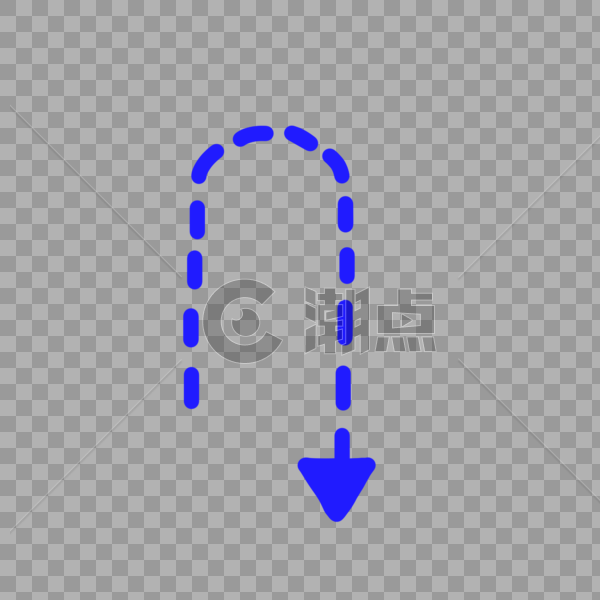 转向手绘卡通线条方向箭头图片素材免费下载