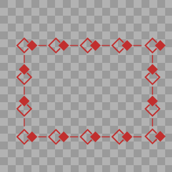 矢量菱形边框图片素材免费下载