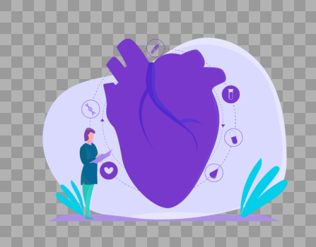 心脏解剖图片素材免费下载