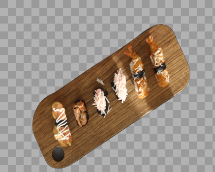 木板上的寿司图片素材免费下载