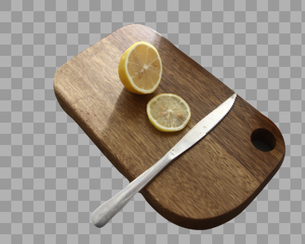 木板上的橙子和刀具图片素材免费下载