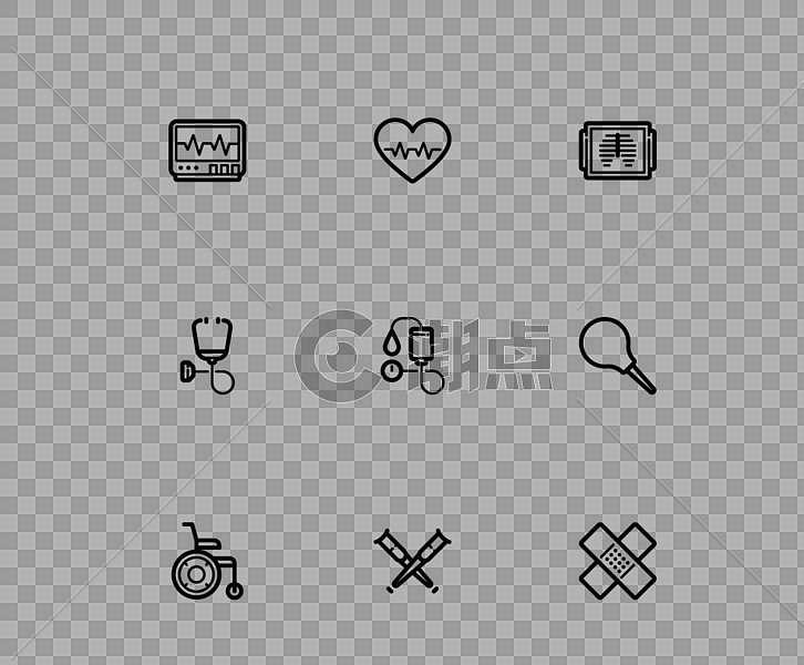 医护icon设计元素1211*1000图片素材免费下载-编号315234-潮点视频