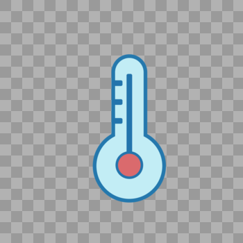 矢量温度计icon图标图片素材免费下载