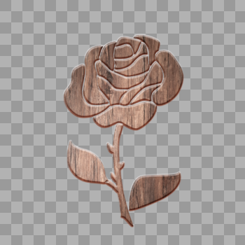 木质立体玫瑰木板材质图片素材免费下载