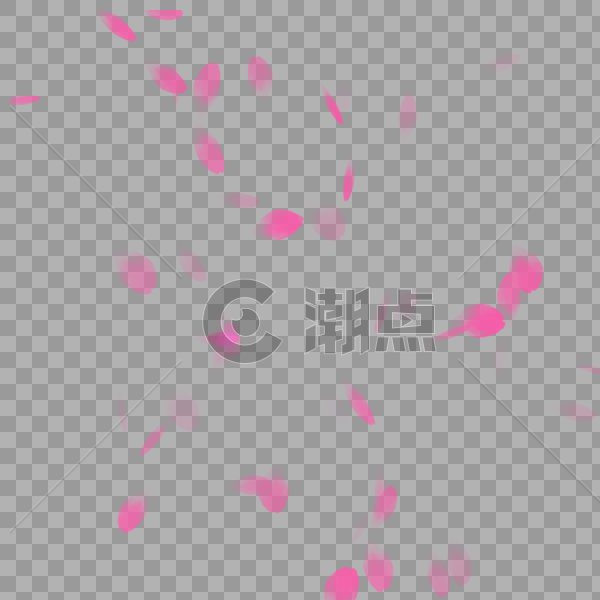 漂浮粉色花瓣元素图片素材免费下载