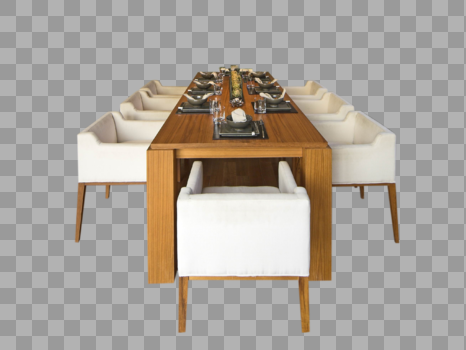 实木餐桌图片素材免费下载