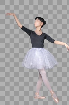 跳芭蕾的小女孩图片素材免费下载
