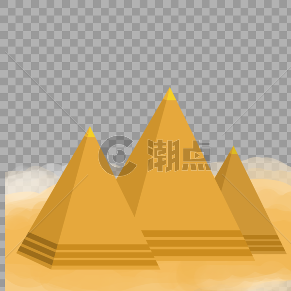 手绘埃及金字塔图片素材免费下载
