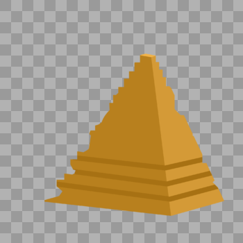 损坏的金字塔图片素材免费下载