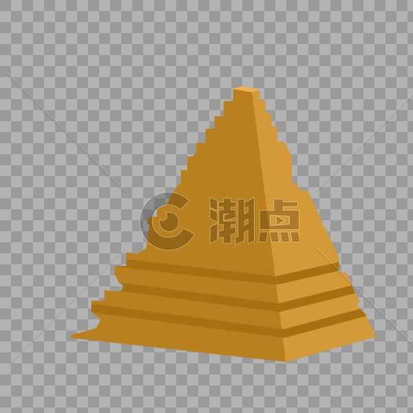 损坏的金字塔图片素材免费下载