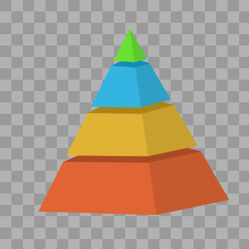 立体三角分类金字塔图片素材免费下载