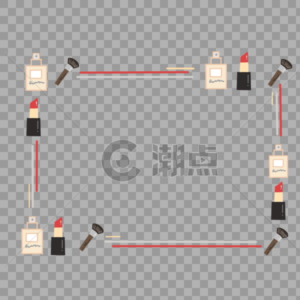 手绘化妆品图片素材免费下载