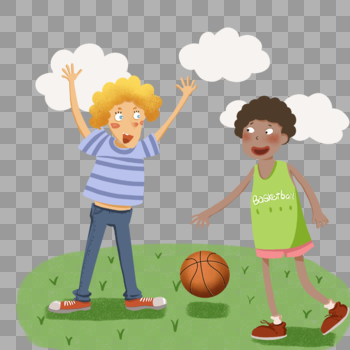 两个人打篮球图片素材免费下载