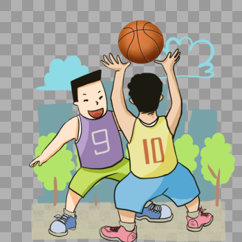 两个人的篮球运动图片素材免费下载