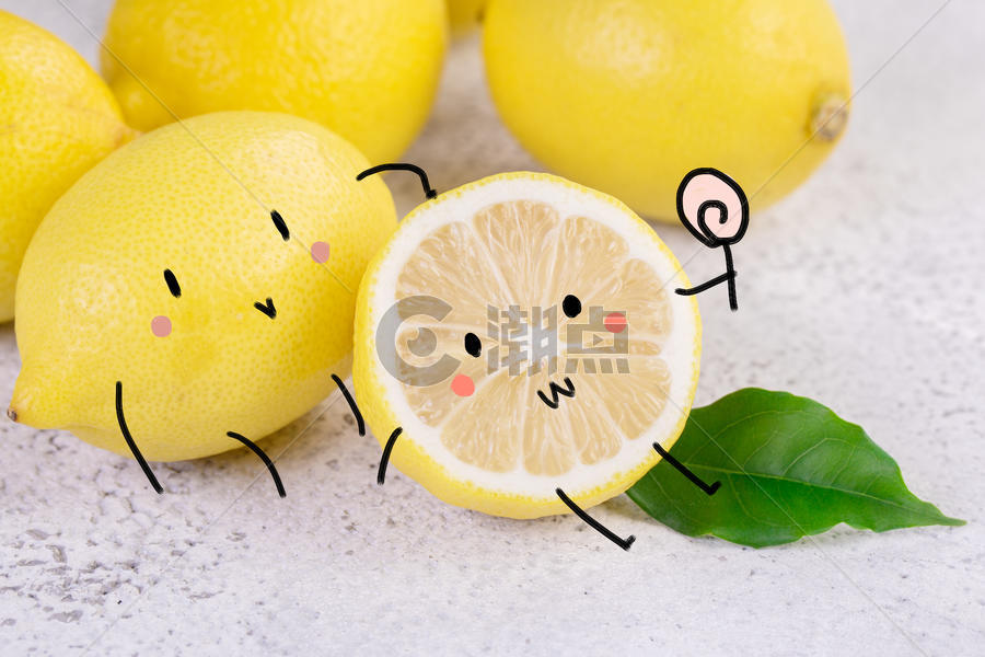 柠檬开心图片素材免费下载