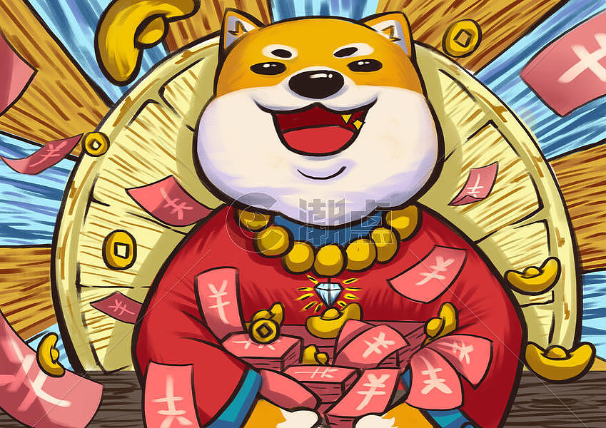 暴富插画原画3508*2480图片素材免费下载-编号320989-潮点视频