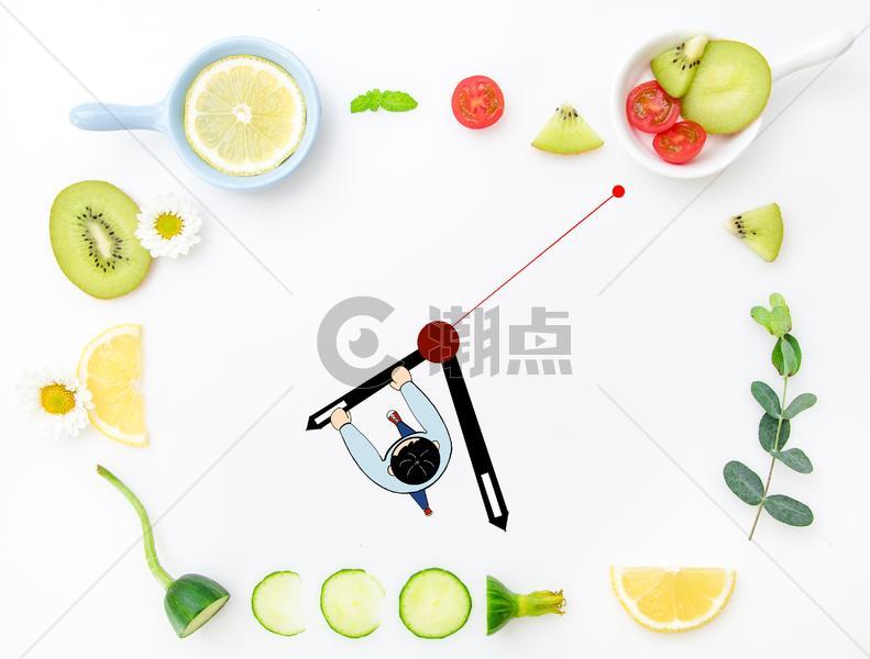 健康饮食可爱创意摄影插画图片素材免费下载
