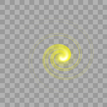 黄色螺旋光效图片素材免费下载