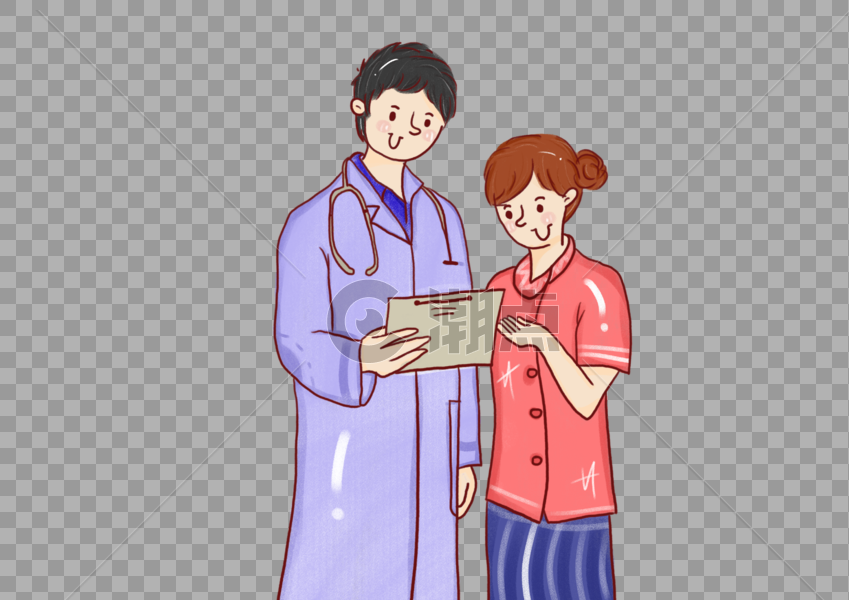 卡通简约医生护士图片素材免费下载