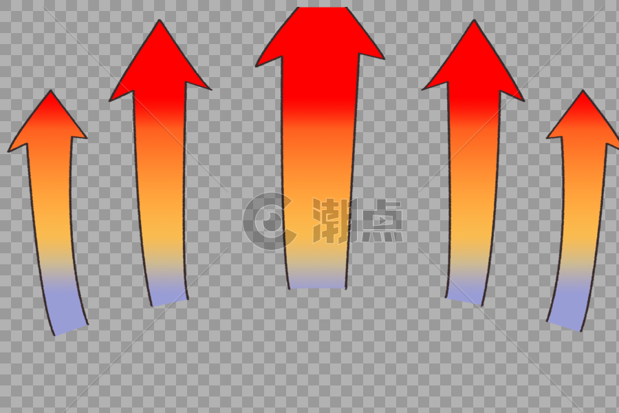 上升箭头图片素材免费下载