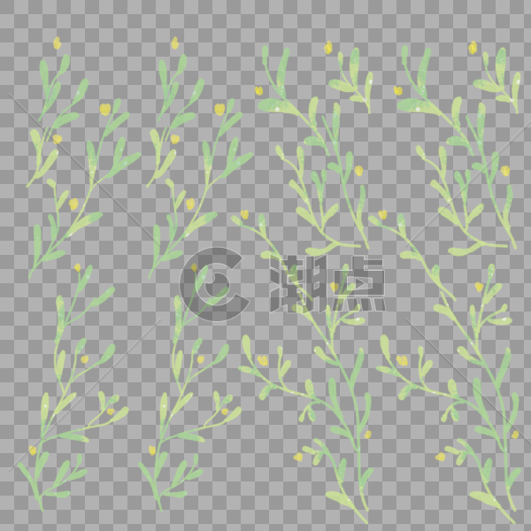 绿色植物平铺底纹图片素材免费下载
