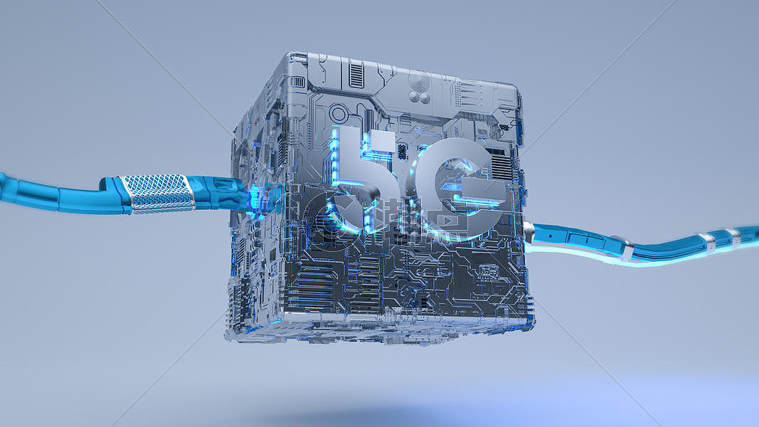 5G科技立方体能量传导图片素材免费下载