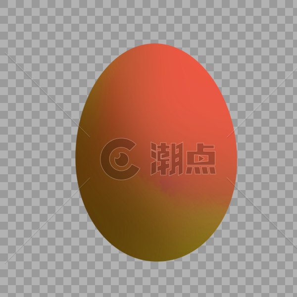红色复活节渐变彩蛋图片素材免费下载